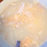 豆腐と卵と大根の簡単スープ
